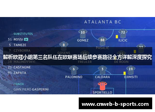 解析欧冠小组第三名队伍在欧联赛场后续参赛路径全方详解深度探究